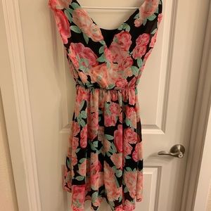Flower hi/low dress